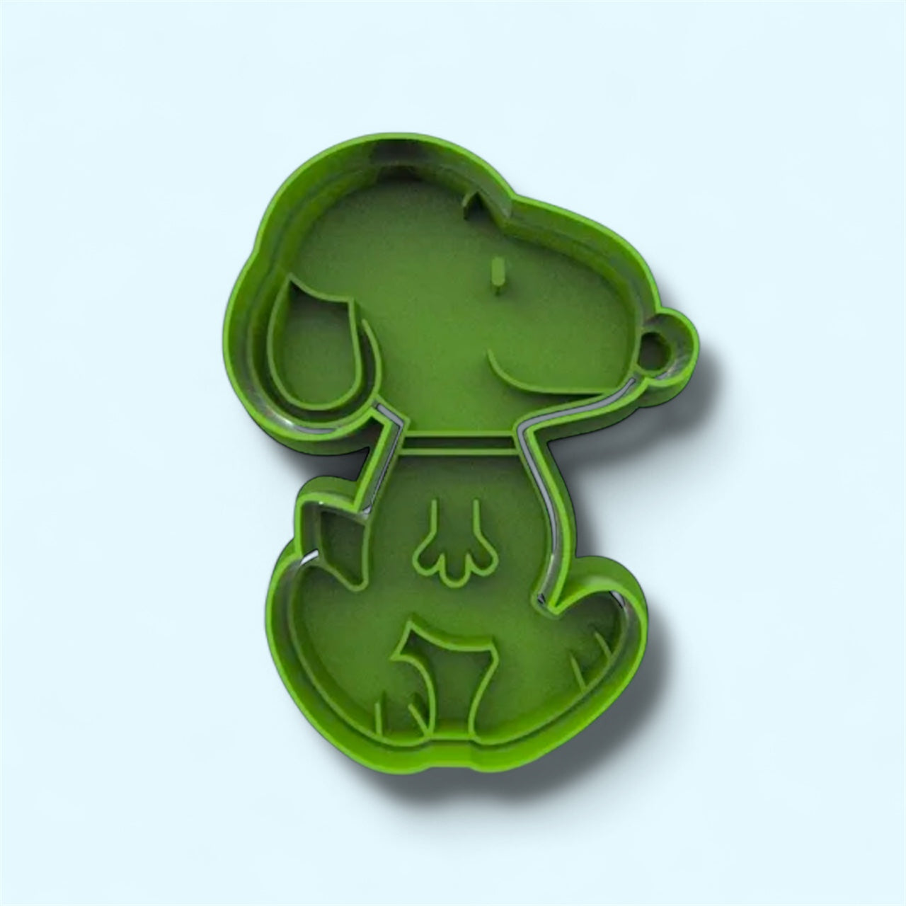 Snoopy cookie cutter with stamp