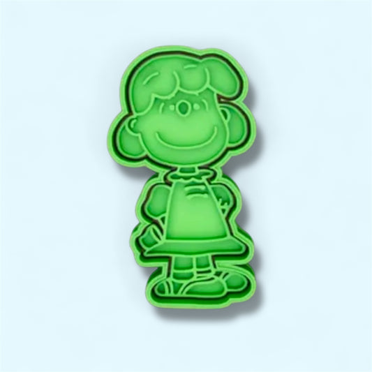 Snoopy cookie cutter with stamp