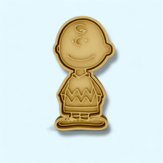 Snoopy cookie cutter with stamp