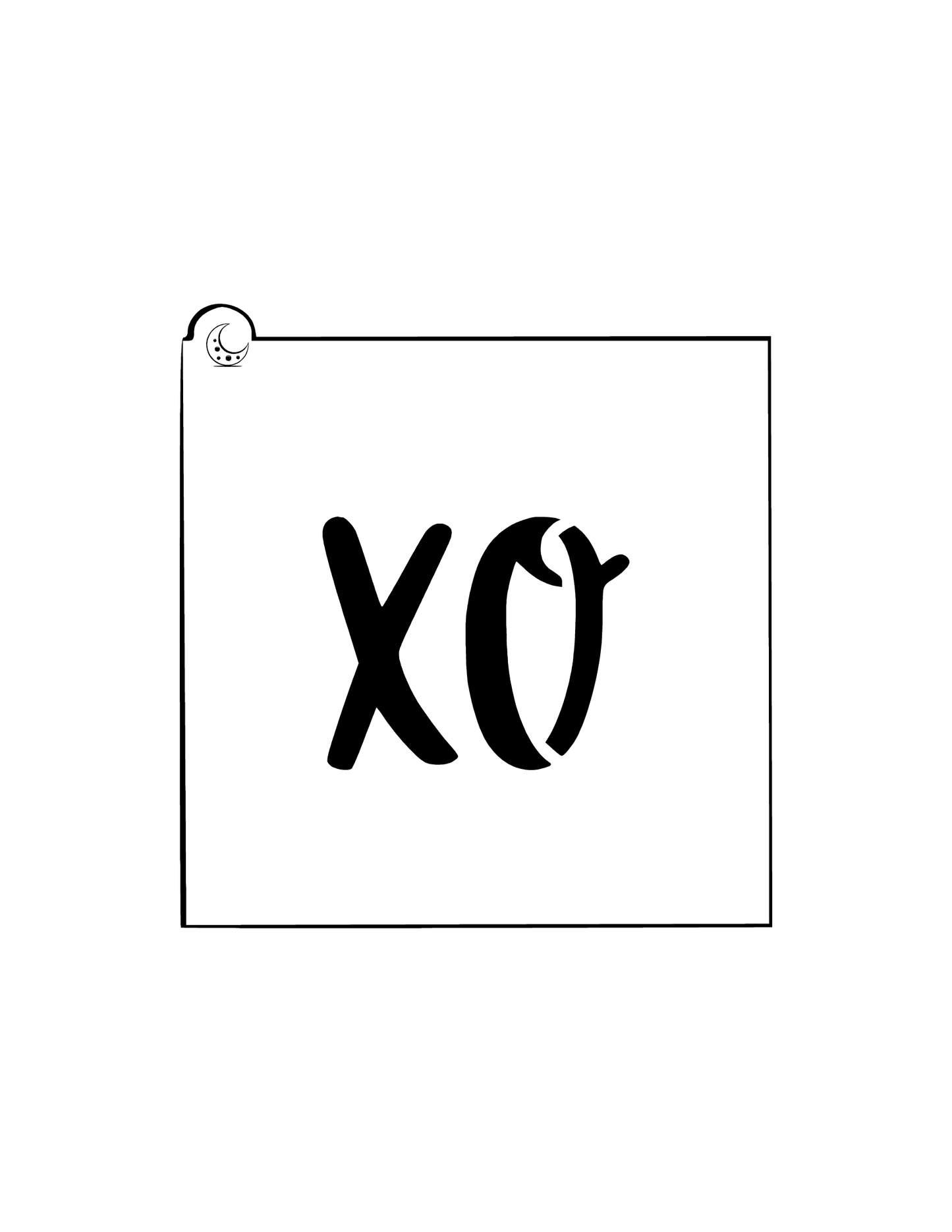 XO Cookie Stencil