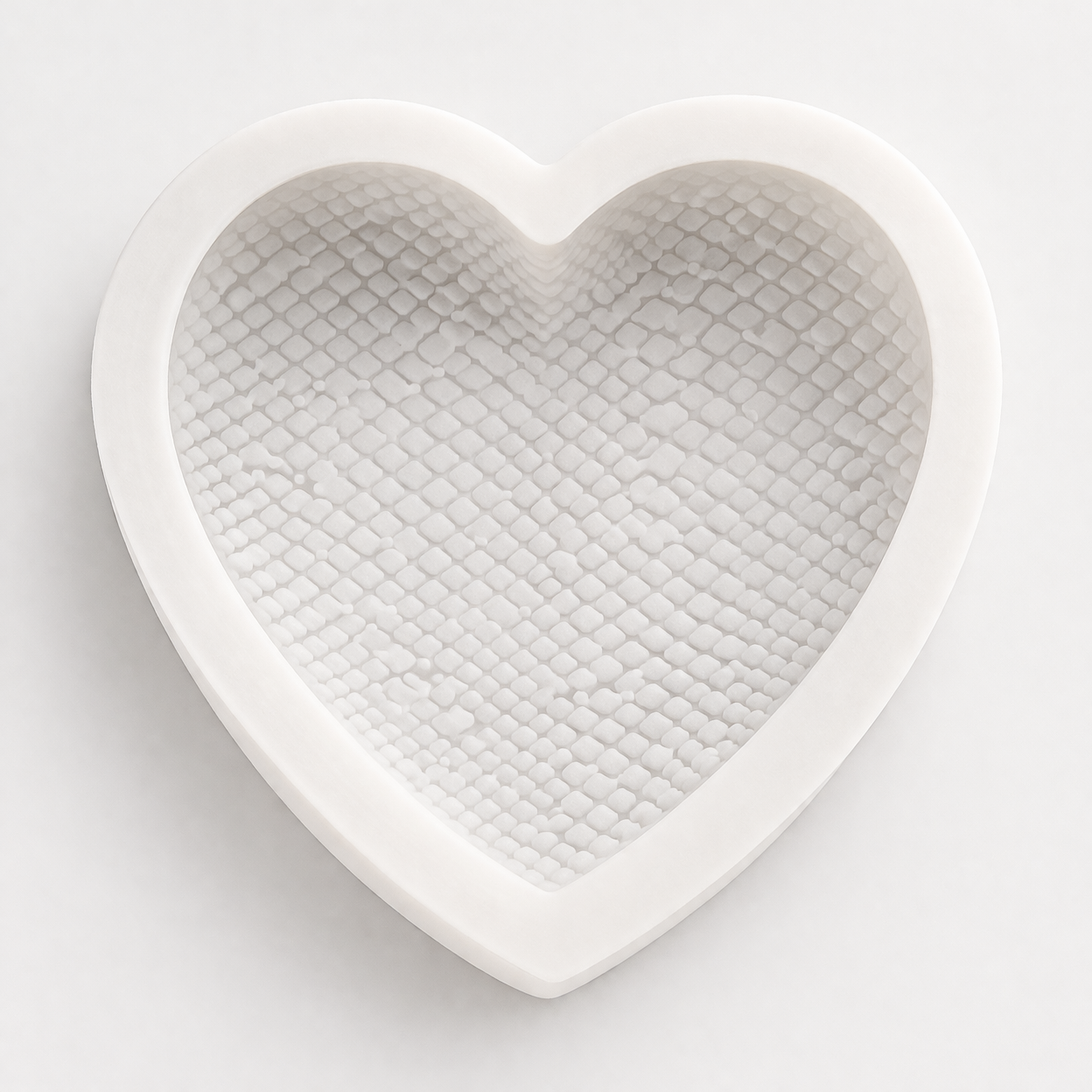 Textured Heart Silicone Mold – 3 Inch