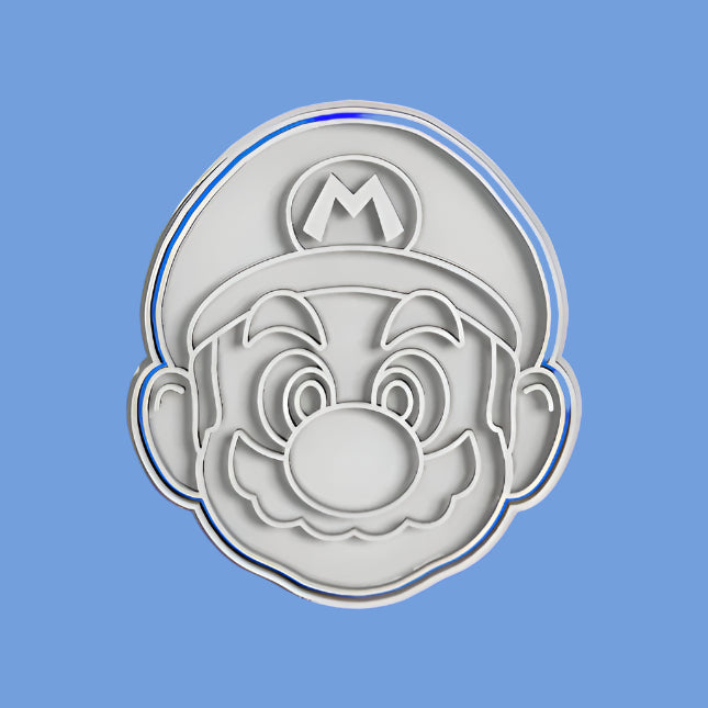 Super Mario cookie cutter with stamp (Copy)
