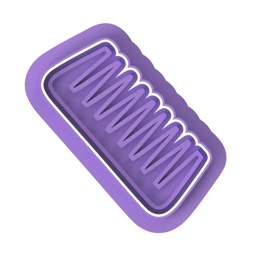 Hairdresser Comb cookie cutters with stamp