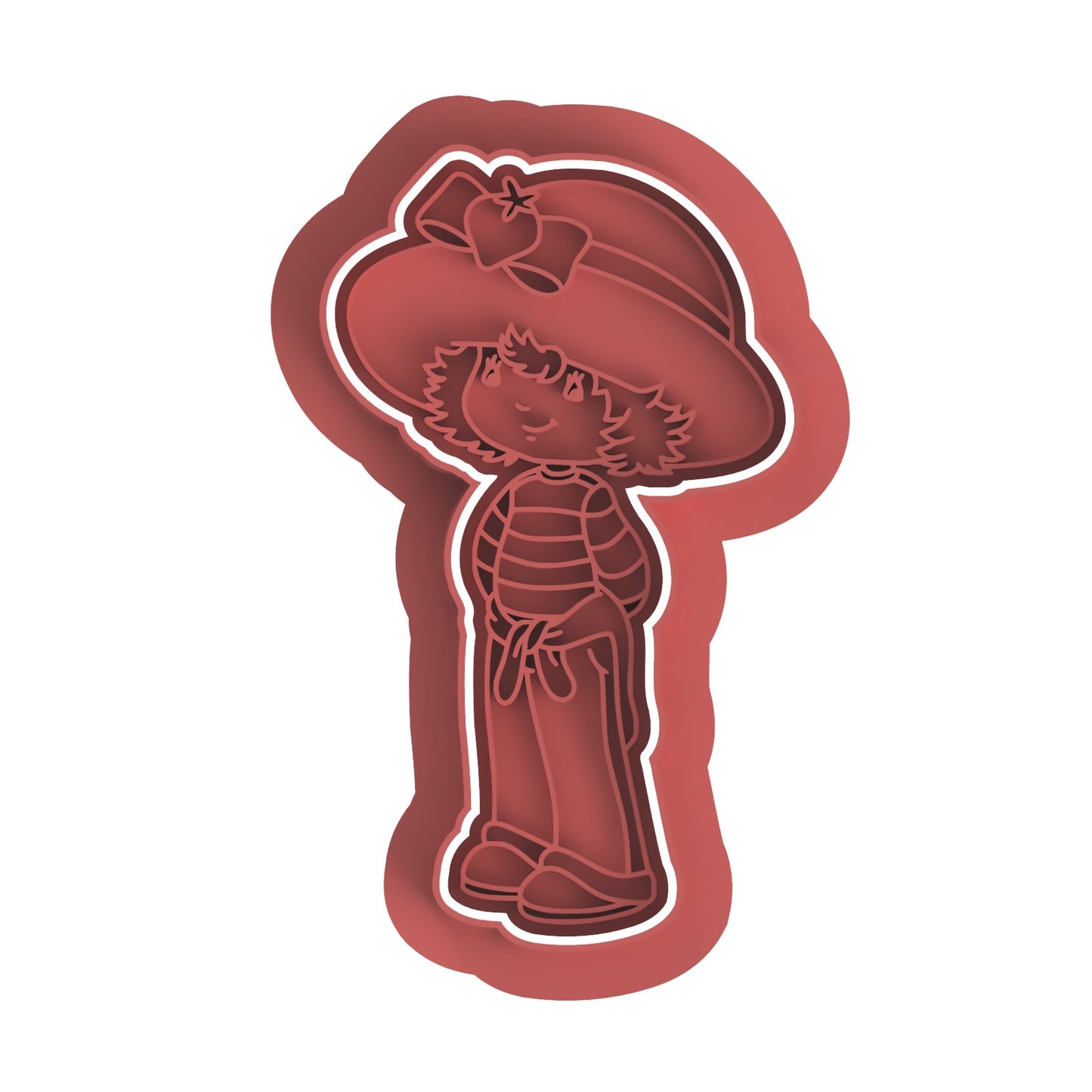 Strawberry Shortcake cookie cutter with stamp