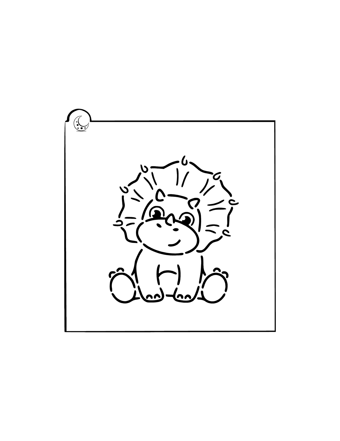 Dinosaur Cookie Stencil