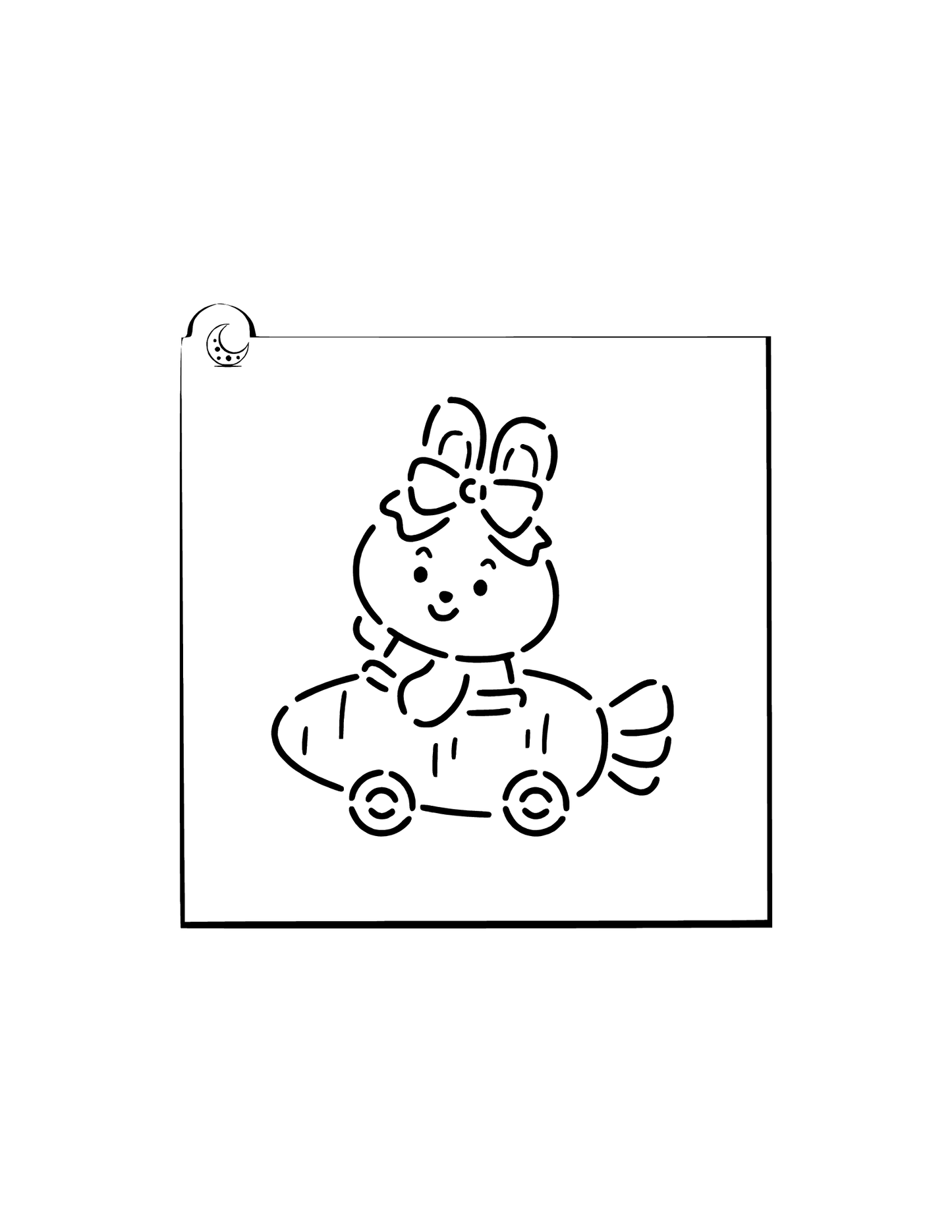 Bunny Carrot Car Cookie Stencil