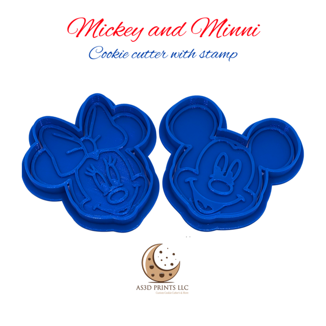 Mickey and Minnie cookie cutter