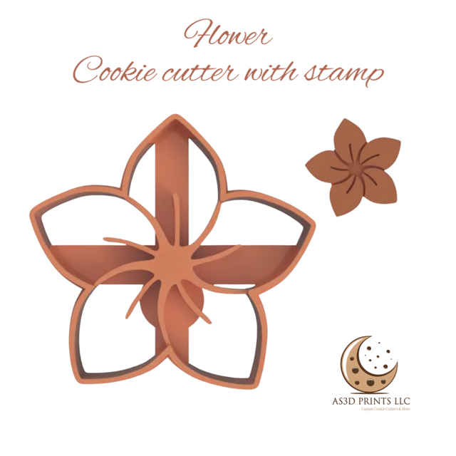Flower design #2 cookie cutter