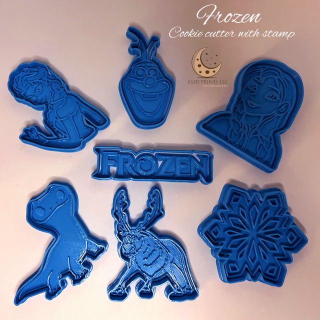FROZEN 2 cookie utter with stamp