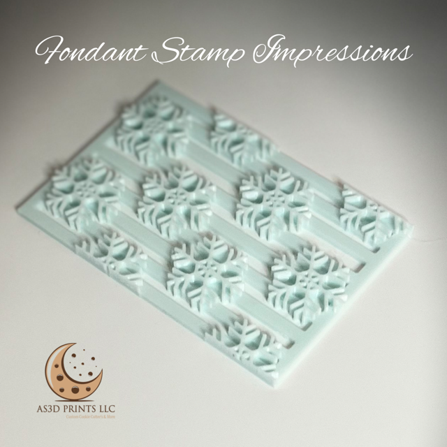 Fondant Stamp Impressions Snowflake
