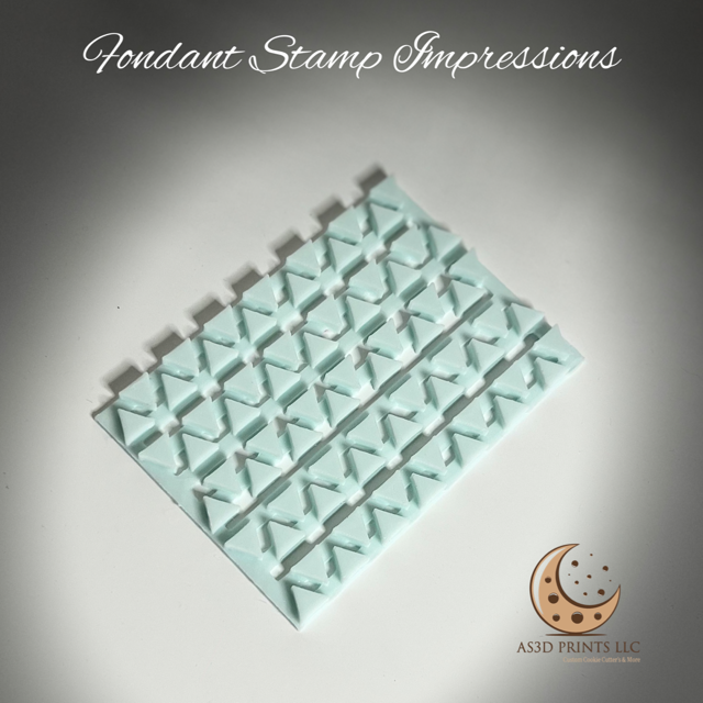 Fondant Stamp Impression Triangle