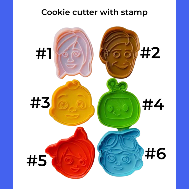COCOMELO cookie cutter with stamp