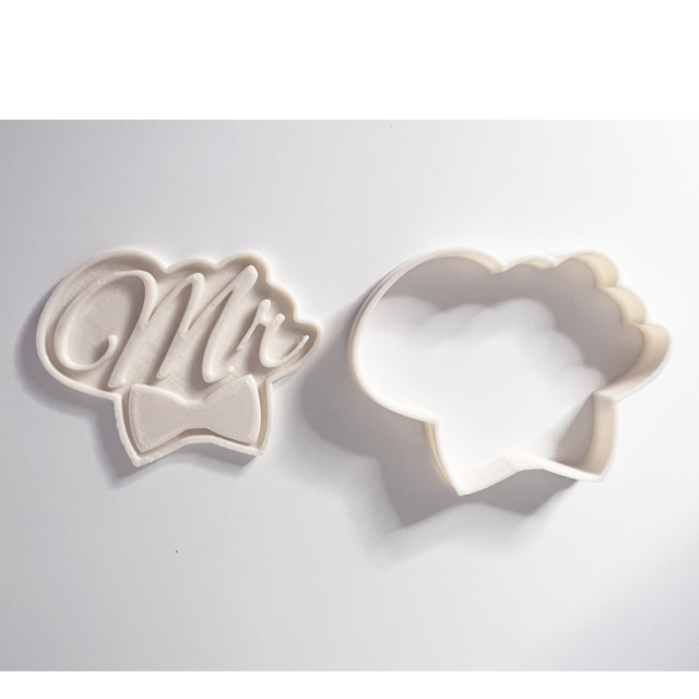 MR cookie cutter with stamp