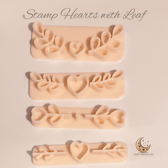 Stamp Heart with Leaf set