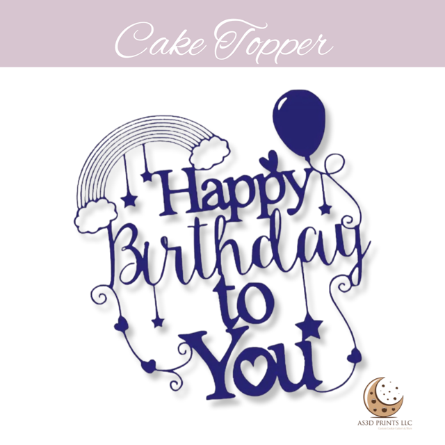 Happy Birthday to You cake topper