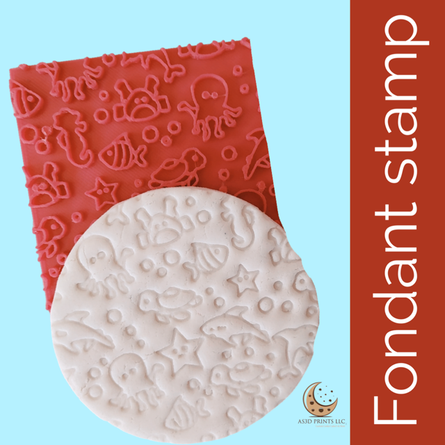 Fondant Stamp Ocean