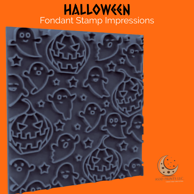 Fondant Stamp Impression Halloween #2