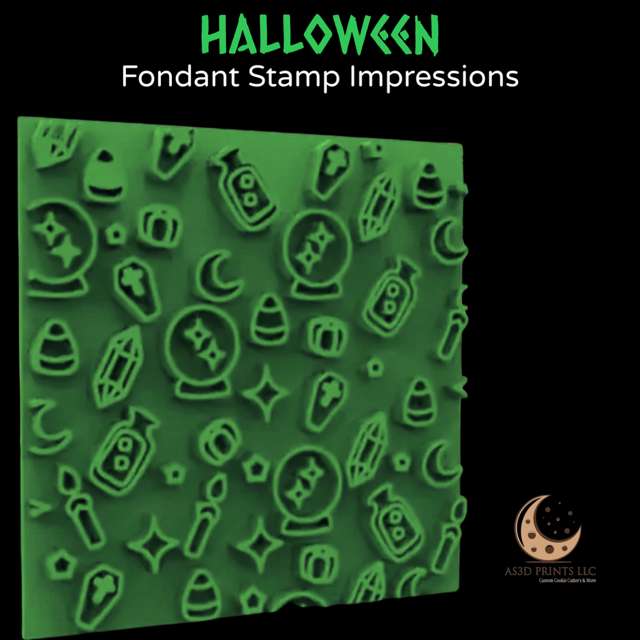 Fondant Stamp Impression Halloween #1