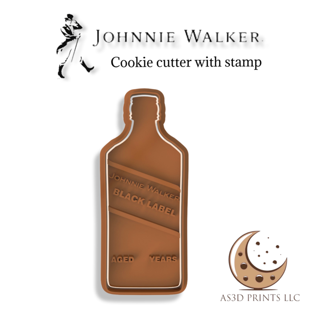 Johnnie Walker cookie cutter with stamp