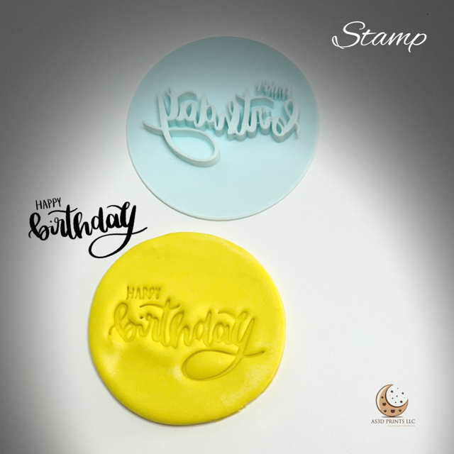 happy birthday stamp