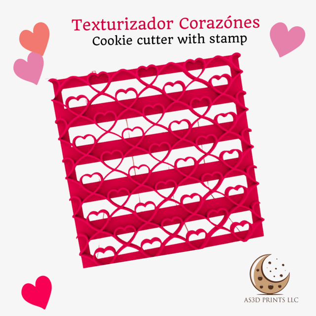 Fondant Stamp Impression Heart