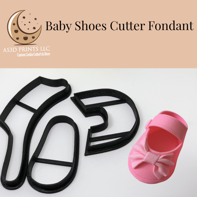 Baby Shoes Cutter Fondant