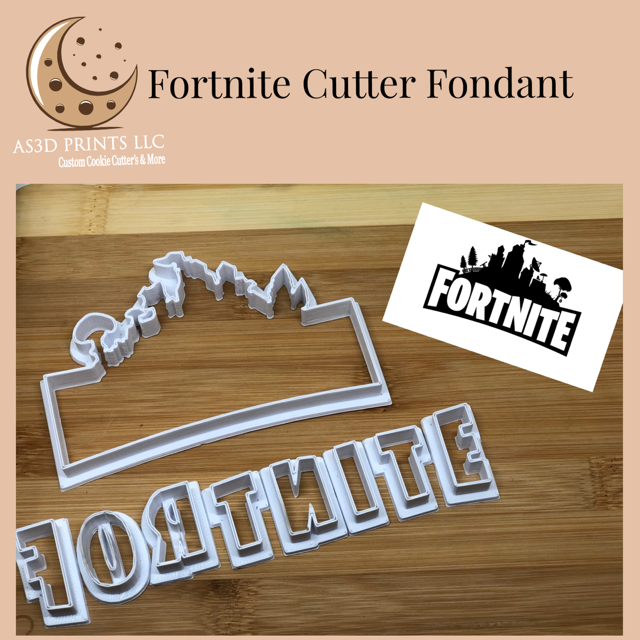 Fortnite Logo Cutter Fondant
