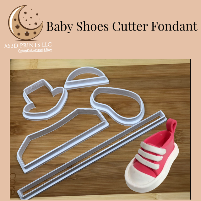 Tennis Shoes Baby Cutter Fondant