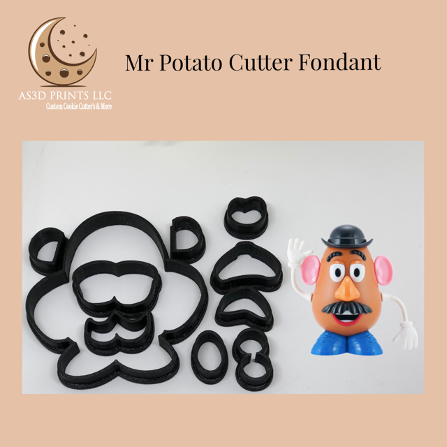 Mr Potato cutter fondant