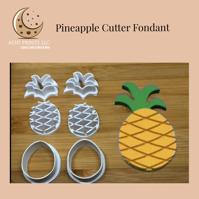 Pineapple cutter fondant