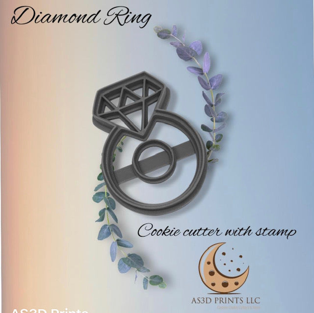 Diamond Ring cookie cutter