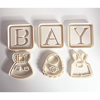 Baby Shower cookie cutter with stamp