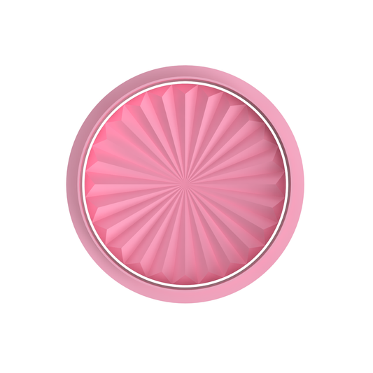 Texture cookie cutter with stamp