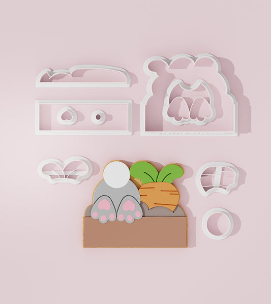 Easter plaquet leaf cutter fondant