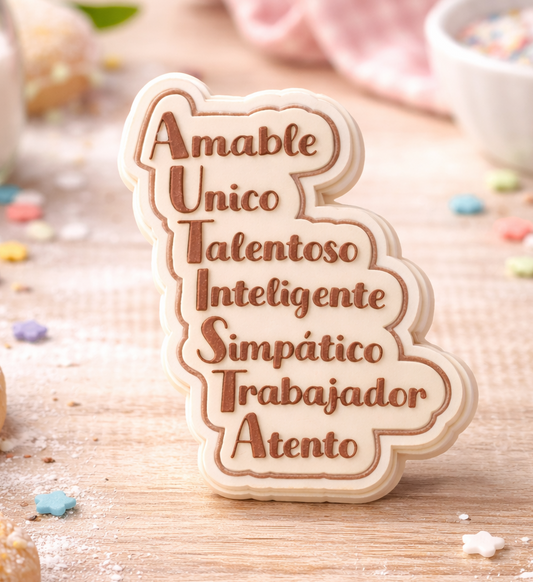 Autism cookie cutters with stamp