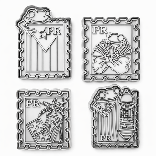 PR stamp cookie cutter with stamp
