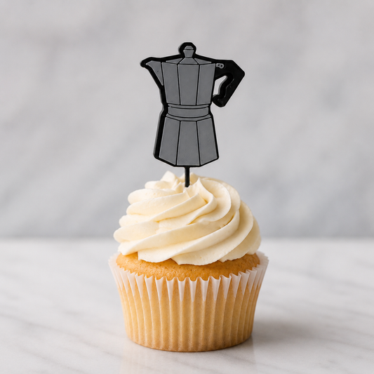 Moka Pot Cupcake topper