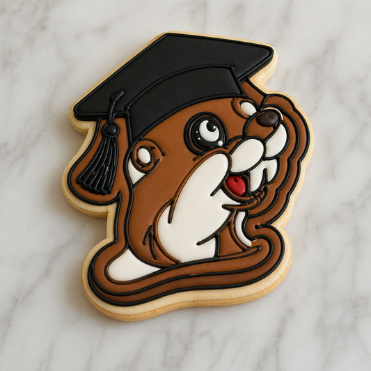 BUC-EES Graduation cookie cutter with stamp