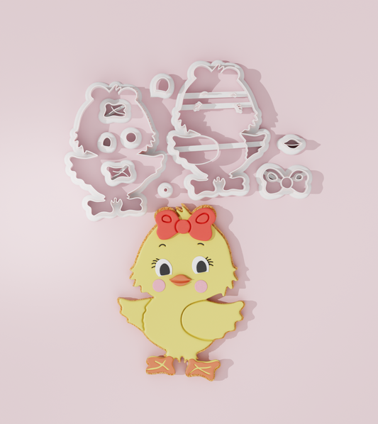 Small chicken cutter fondant