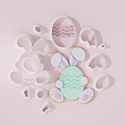Easter Bunny cutter fondant