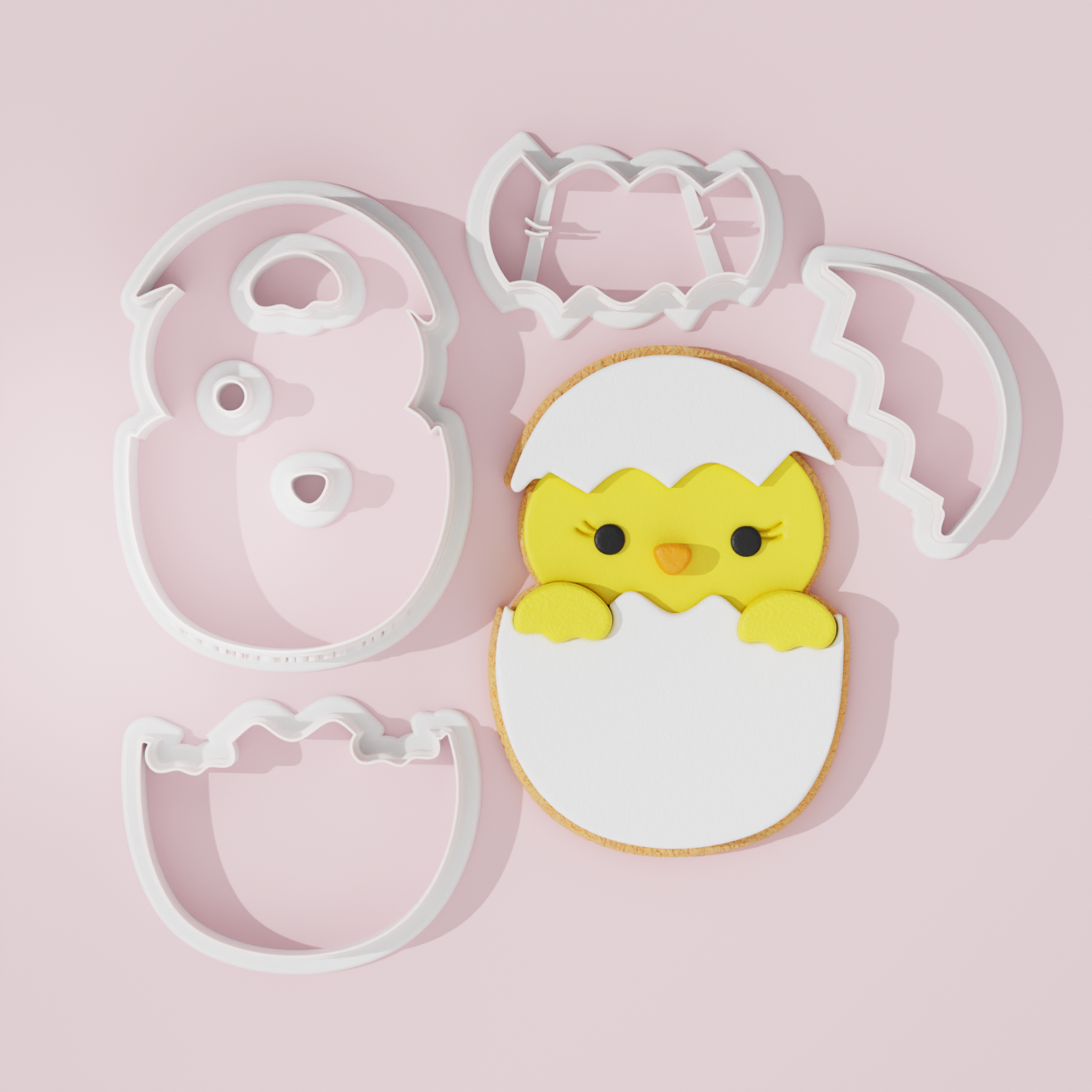 Easter Chick cutter fondant