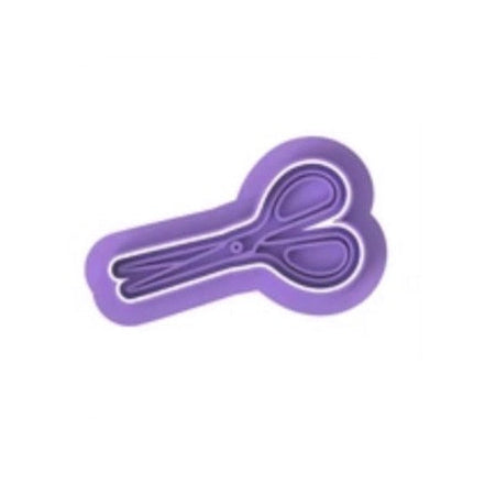 Scissors  cookie cutters with stamp