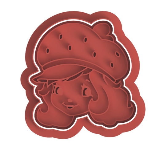 Strawberry Shortcake cookie cutter with stamp
