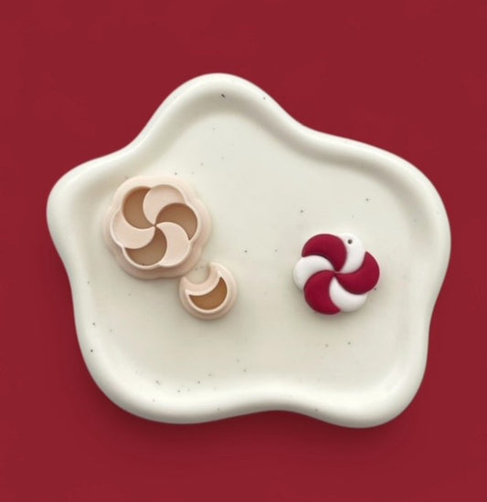 Christmas candy polymer clay cutter