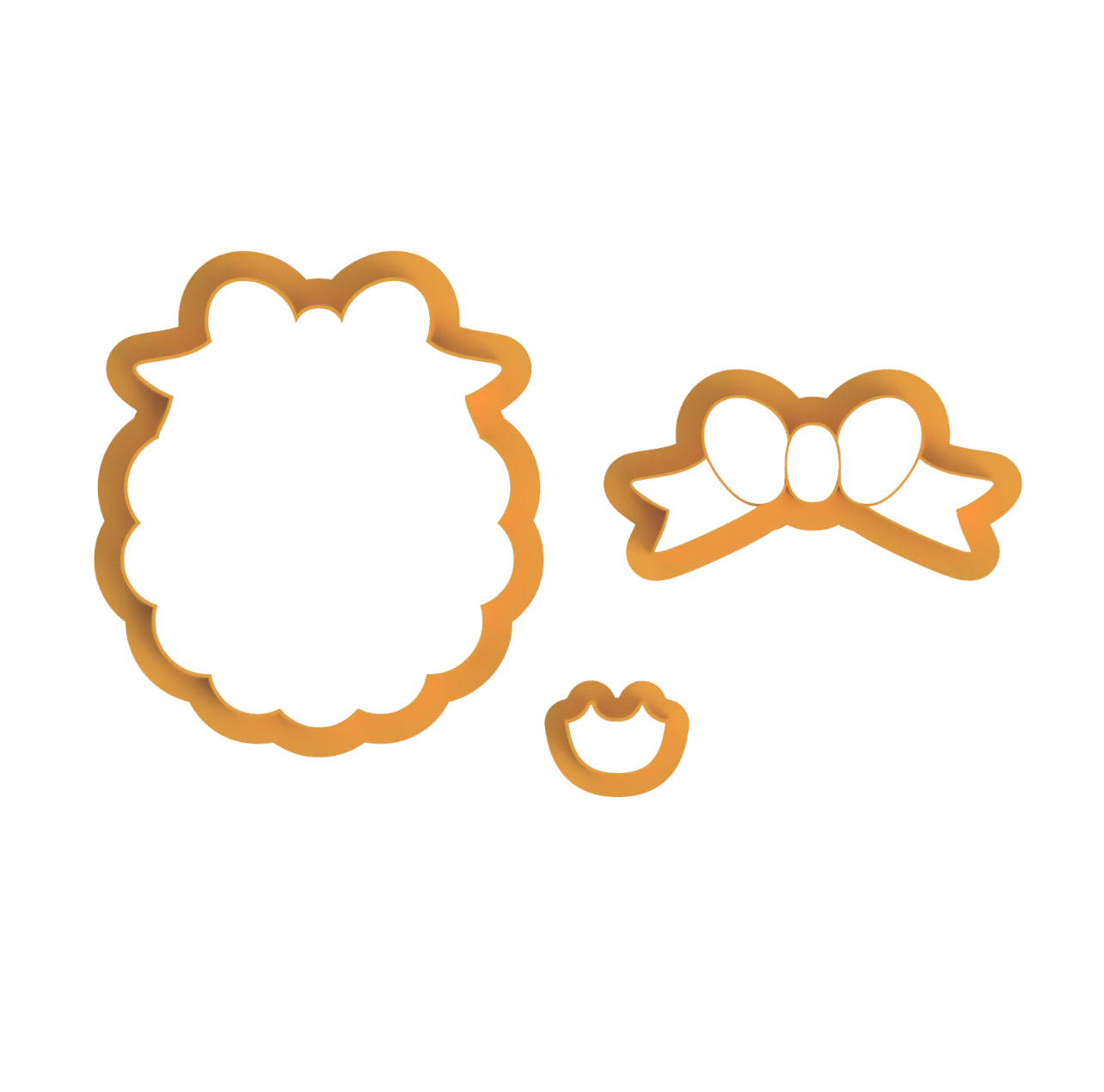 Baby Bib cutter fondant