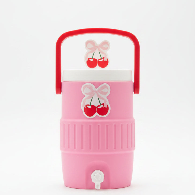 Cherry Bow Can Koozie