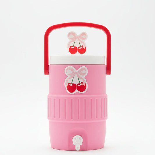 Cherry Bow Can Koozie