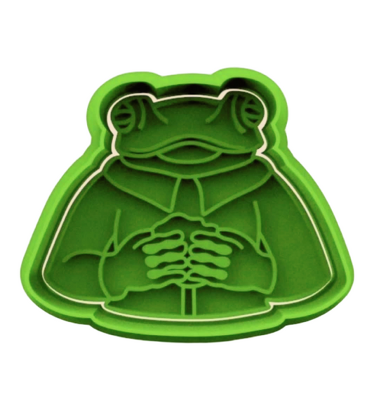 Sapo Concho cookie cutter with stamp