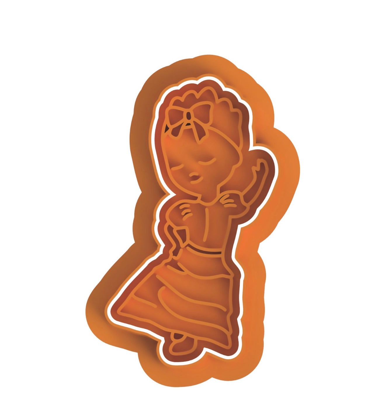 Jibarita cookie cutter with stamp
