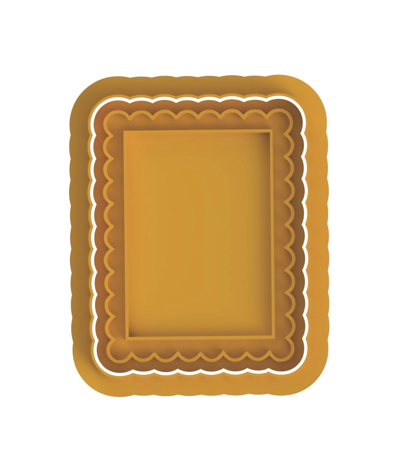 Plaque design #1-26 cookie cutter with stamp
